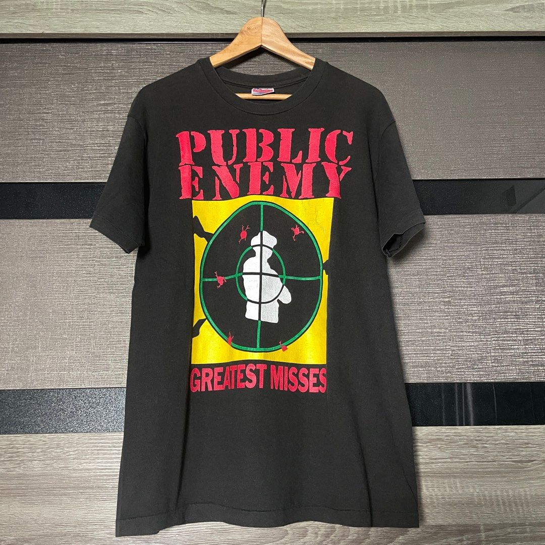 Public Enemy Vintage Vtg Greatest Misses Promo Tee Rap Tees