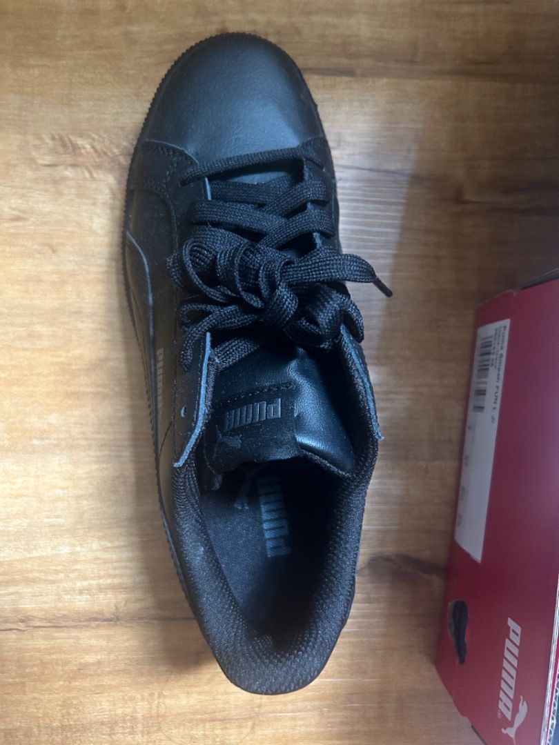 Puma Smash Leather Trainers All Black