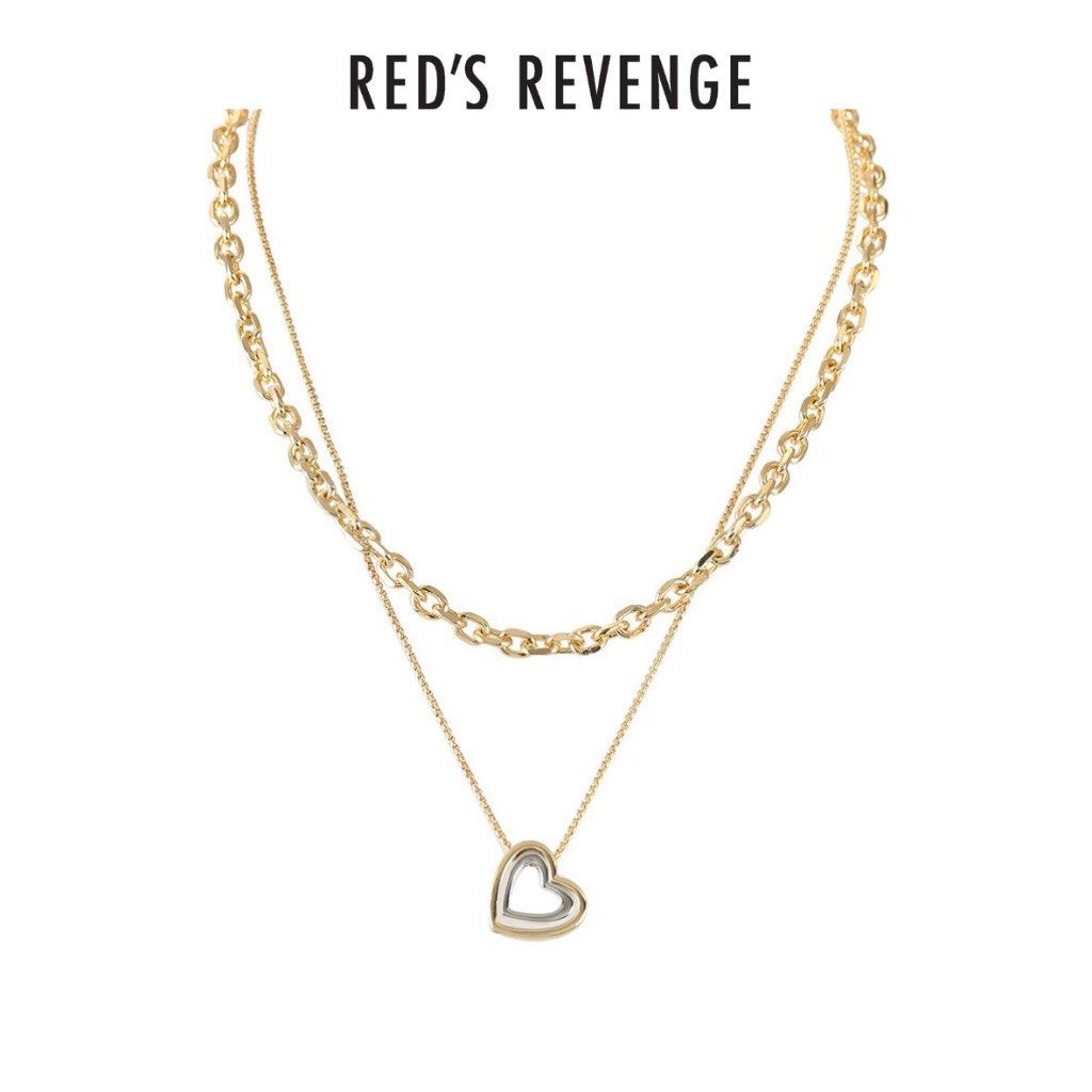 Red s Revenge Loving Hearts Layered Chain Necklace