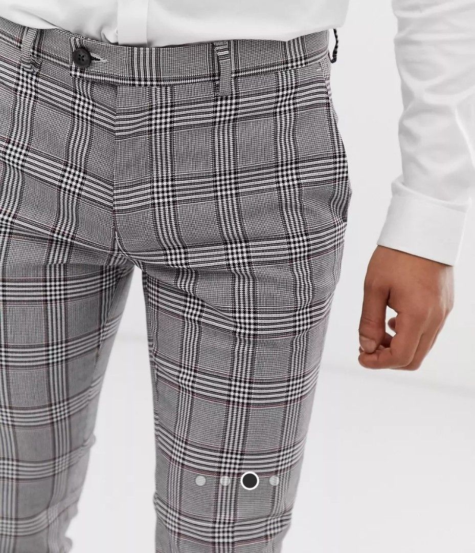 River island mens cropped trousers hotsell