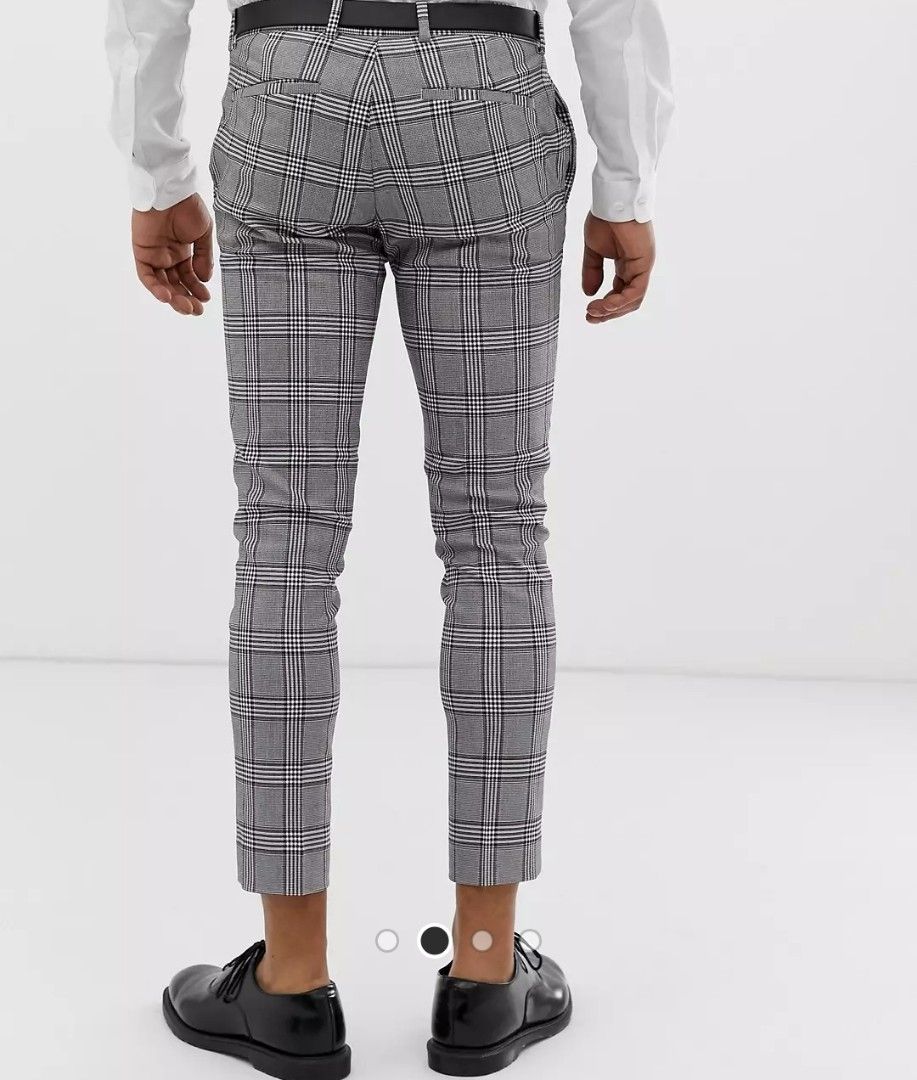 Checkered trousers discount river island