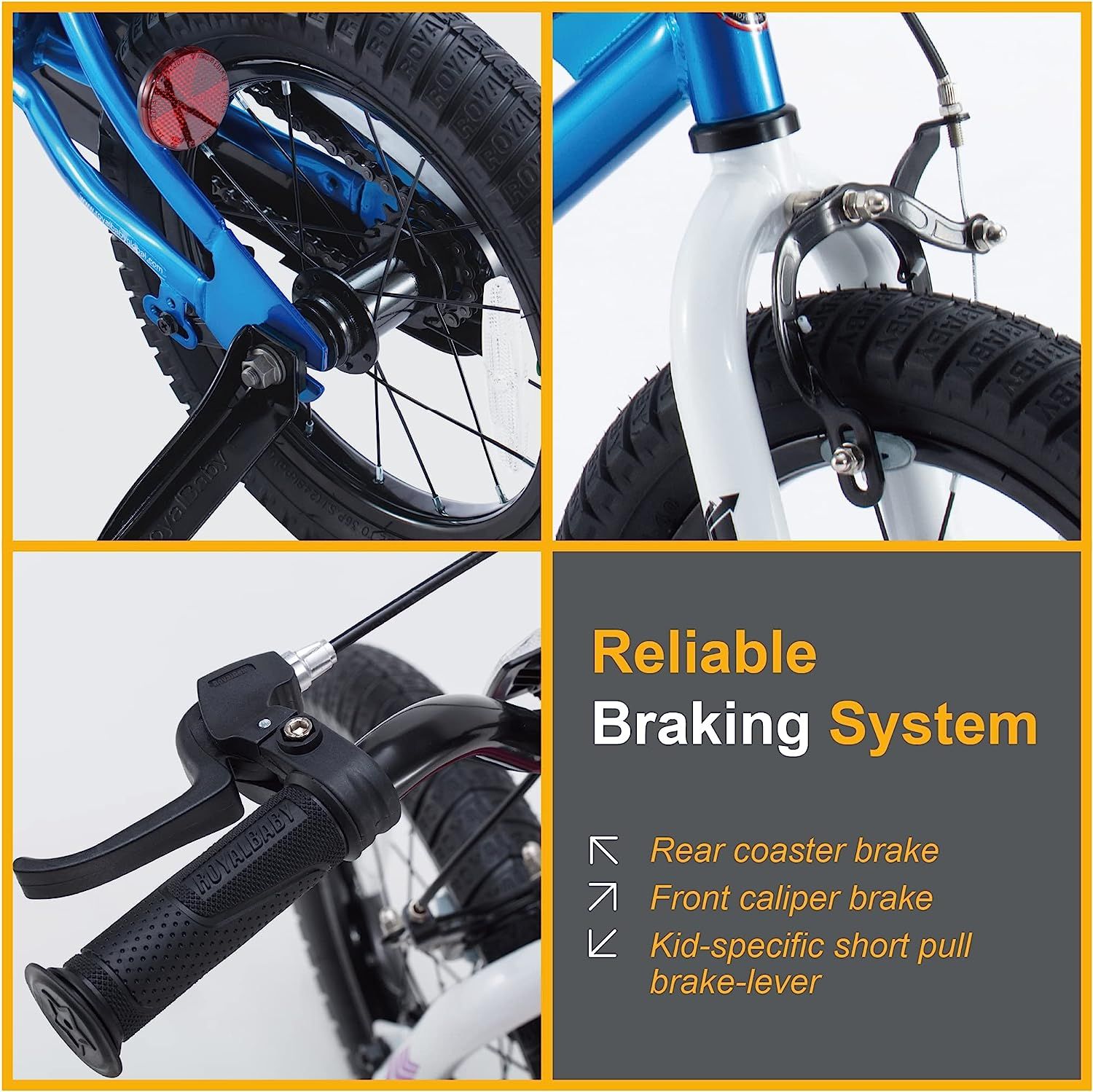 RoyalBaby Freestyle Kids Bike 12 inch Bicycle for Boys Girls Ages 3 12 Years Multiple Color Options Blue 12 Inch With Training Wheels Sports Equipment Bicycles Parts Bicycles on Carousell