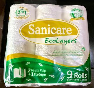 Sanicare 9 Rolls Tissue