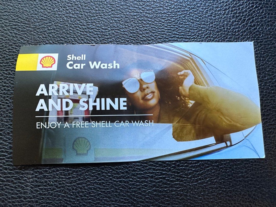 Shell Car Wash voucher worth 17 Sell 8, Tickets & Vouchers, Vouchers