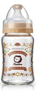 Simba小獅王辛巴 - 蘿蔓晶鑽寬口葫蘆玻璃奶瓶蓋+s號奶嘴 2個