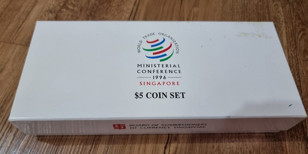 Singapore 1996 coin set .World Trade Organization Ministerial