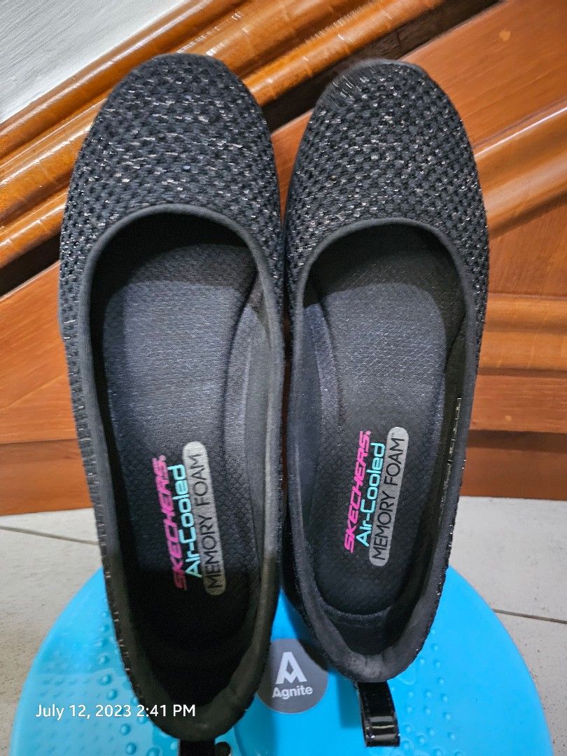Skechers Woman Flat Shoes Air Cooled Fesyen Wanita Sepatu di
