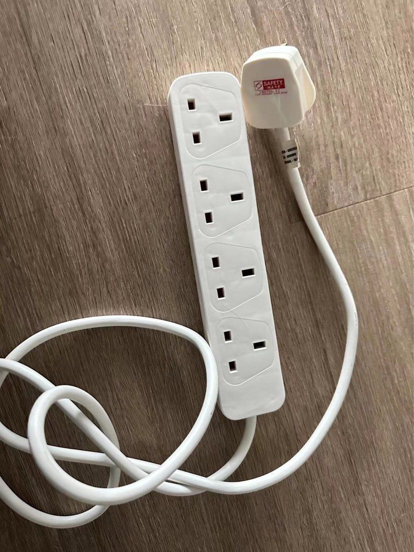Socket plug with 4 plugs, TV & Home Appliances, Electrical, Adaptors ...