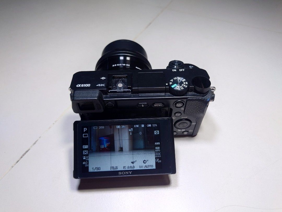 Sony a6100 used no scratch like new, Photography, Cameras on Carousell