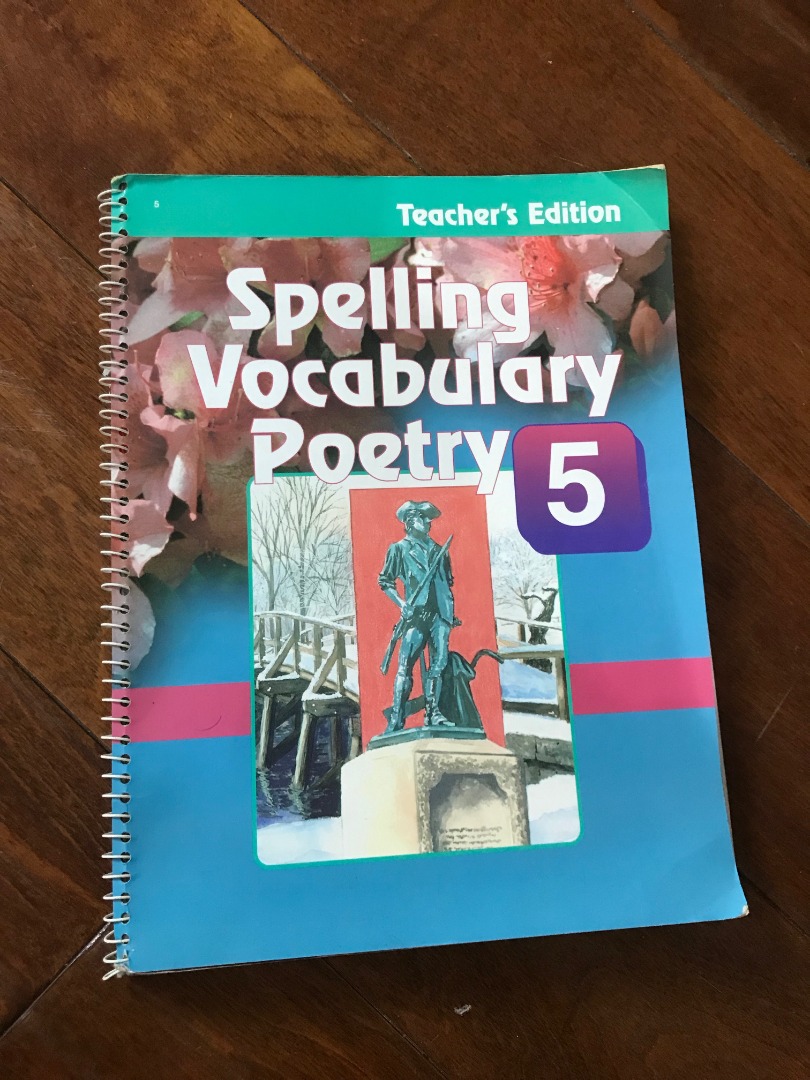Spelling Vocabulary Poetry 5 Teachers Edition, Hobbies & Toys