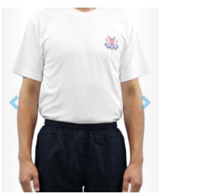 SPF White Round Neck T Shirt PT Attire