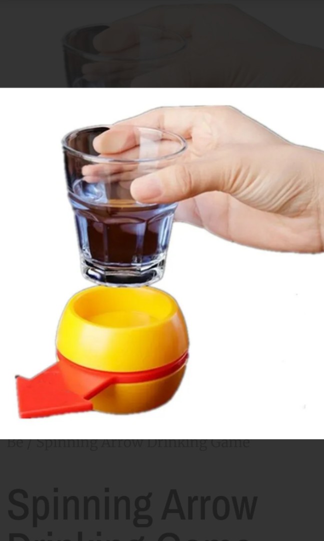 Spin the Shot Drinking Game Spinning Arrow Shot Glass Party Games