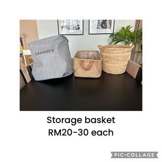 storage baskets