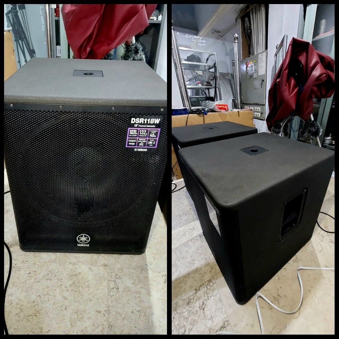 SUBWOOFER ACTIVE YAMAHA DSR 118W ORIGINAL on Carousell