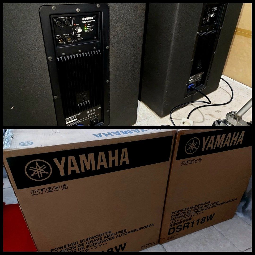 SUBWOOFER ACTIVE YAMAHA DSR 118W ORIGINAL on Carousell