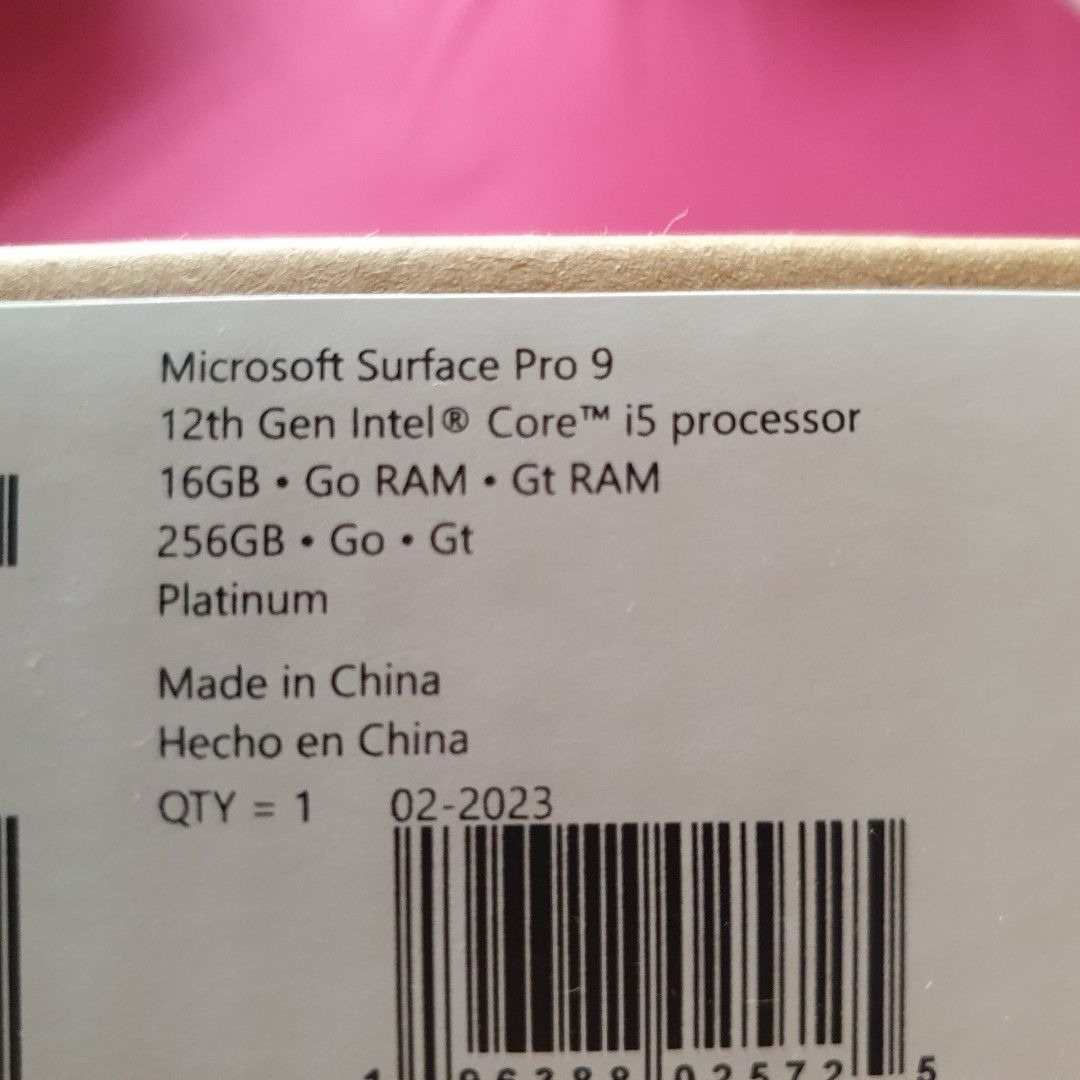 Surface Pro 9 Business Version i5 16GB Memory 256GB SSD Platinum ...
