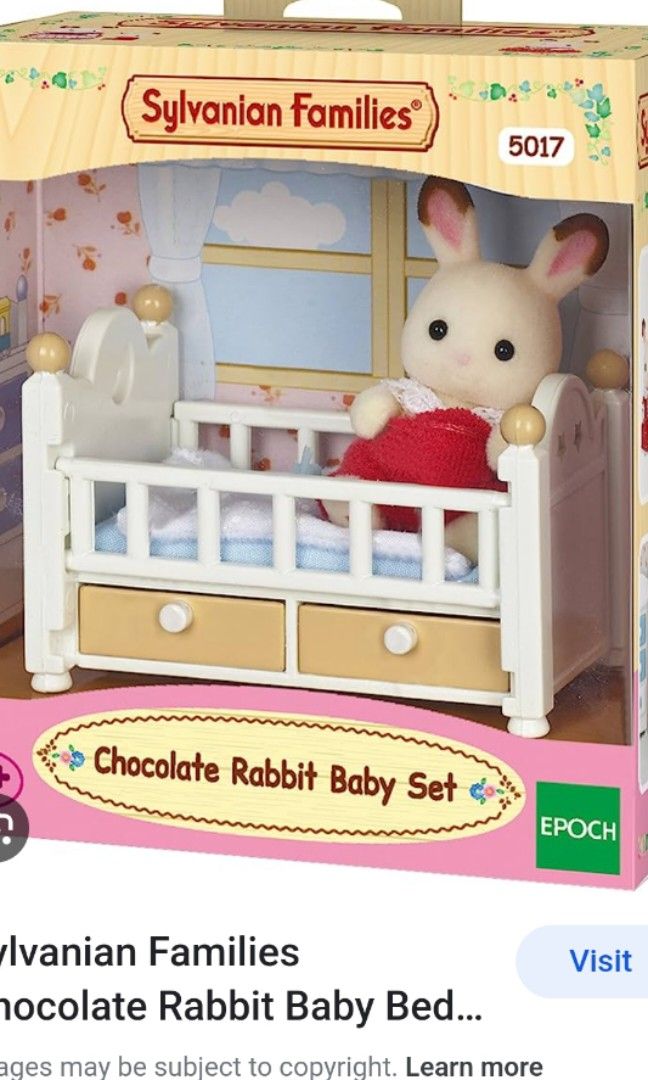 Sylvanian families chocolate rabbit baby set on sale