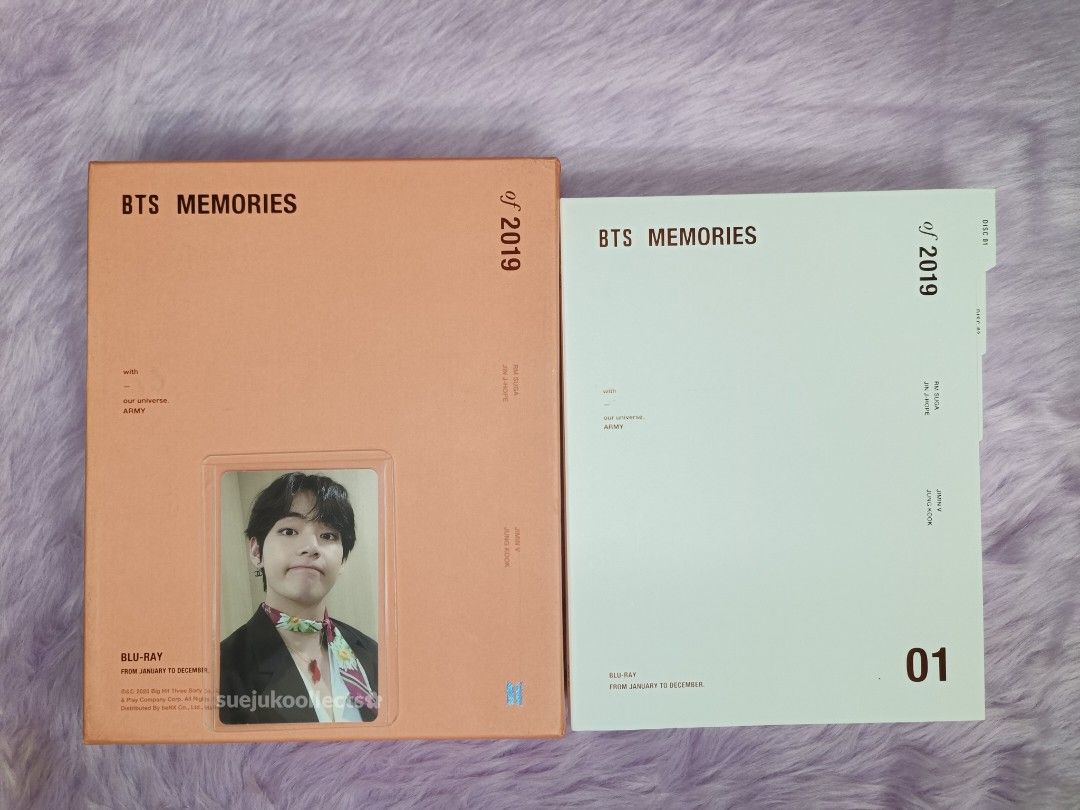 Taehyung / V Memo 2019 Bluray Set (Category: CDs & DVDs) located in Iloilo. Submitted by suejukoollects (Listing ID 1242551756, Image 1). Description: – onhand – mint condi for pc / outbox has discoloration and slight dirt due to storage.