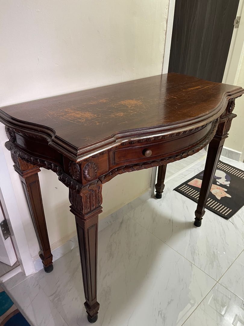 Teakwood jati console table, Furniture & Home Living, Furniture, Tables