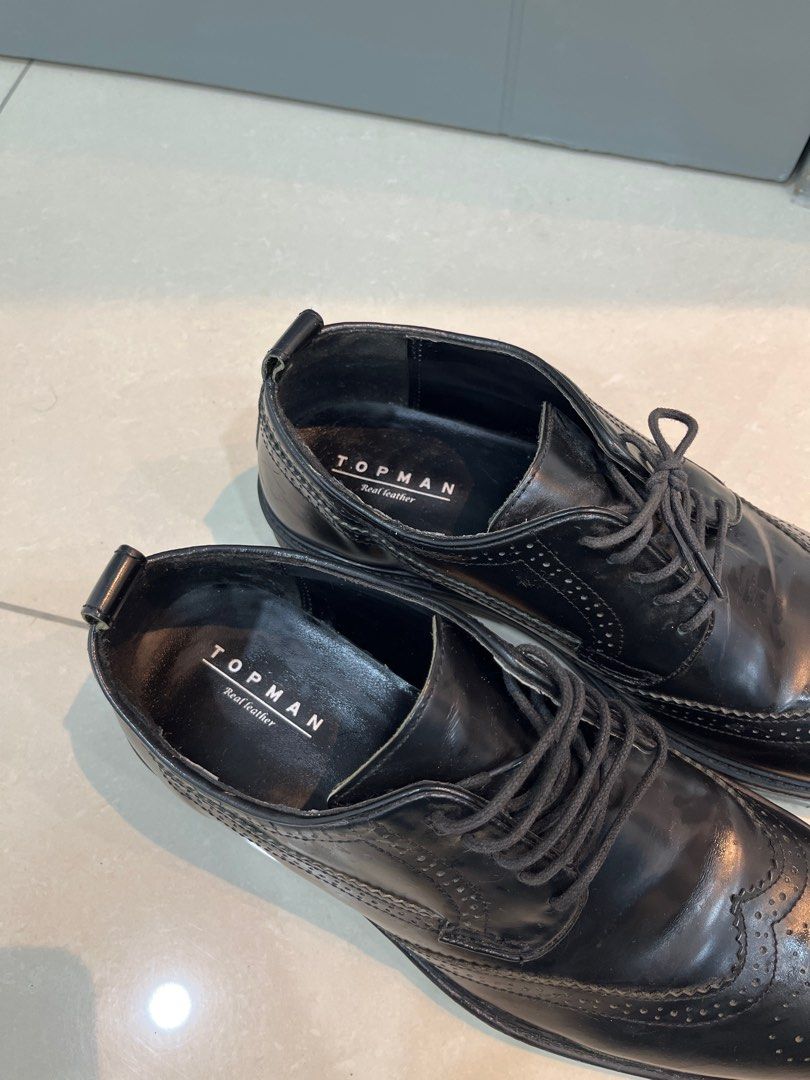 Topman oxford leather shoes