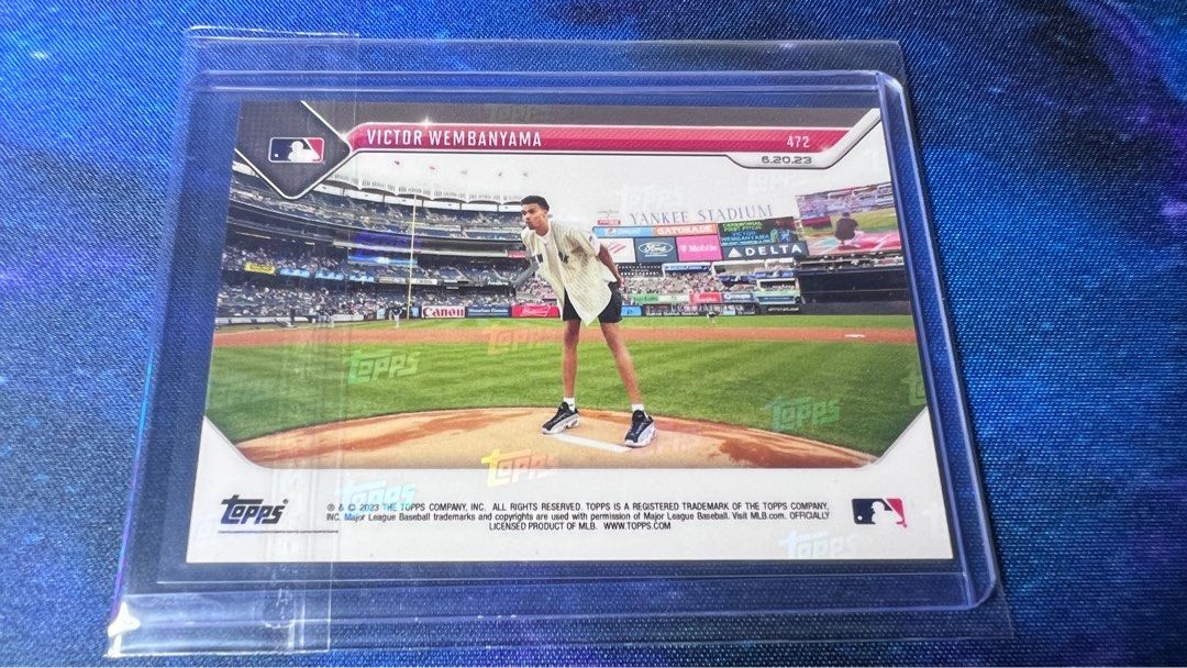 Topps Now Victor Wembanyama first pitch, Hobbies & Toys, Memorabilia