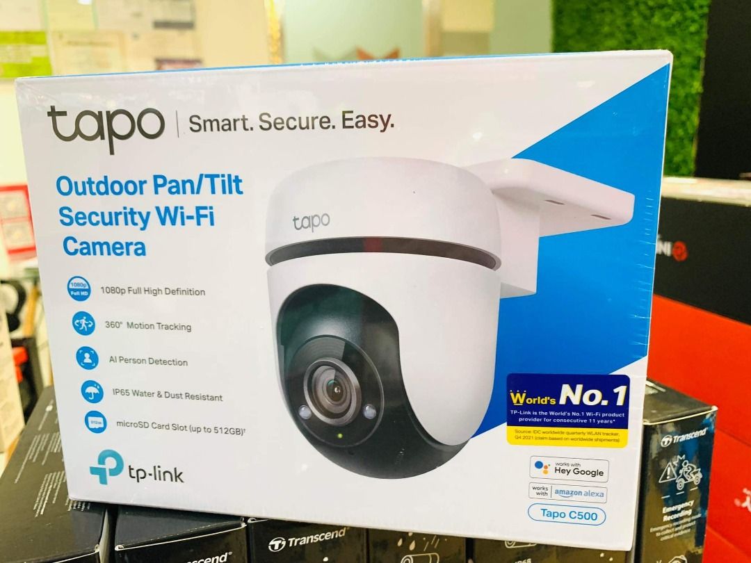  Tapo 1080P Outdoor Wired Pan/Tilt Security Wi-Fi