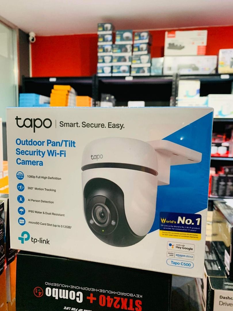 TP-LINK TAPO C520WS 2K 4MP/ TAPO C510W 2K 3MP/ TAPO C500 1080P OUTDOOR PAN  & TILT IP65 WATER SMART IP CAMERA, Computers & Tech, Parts & Accessories,  Networking on Carousell