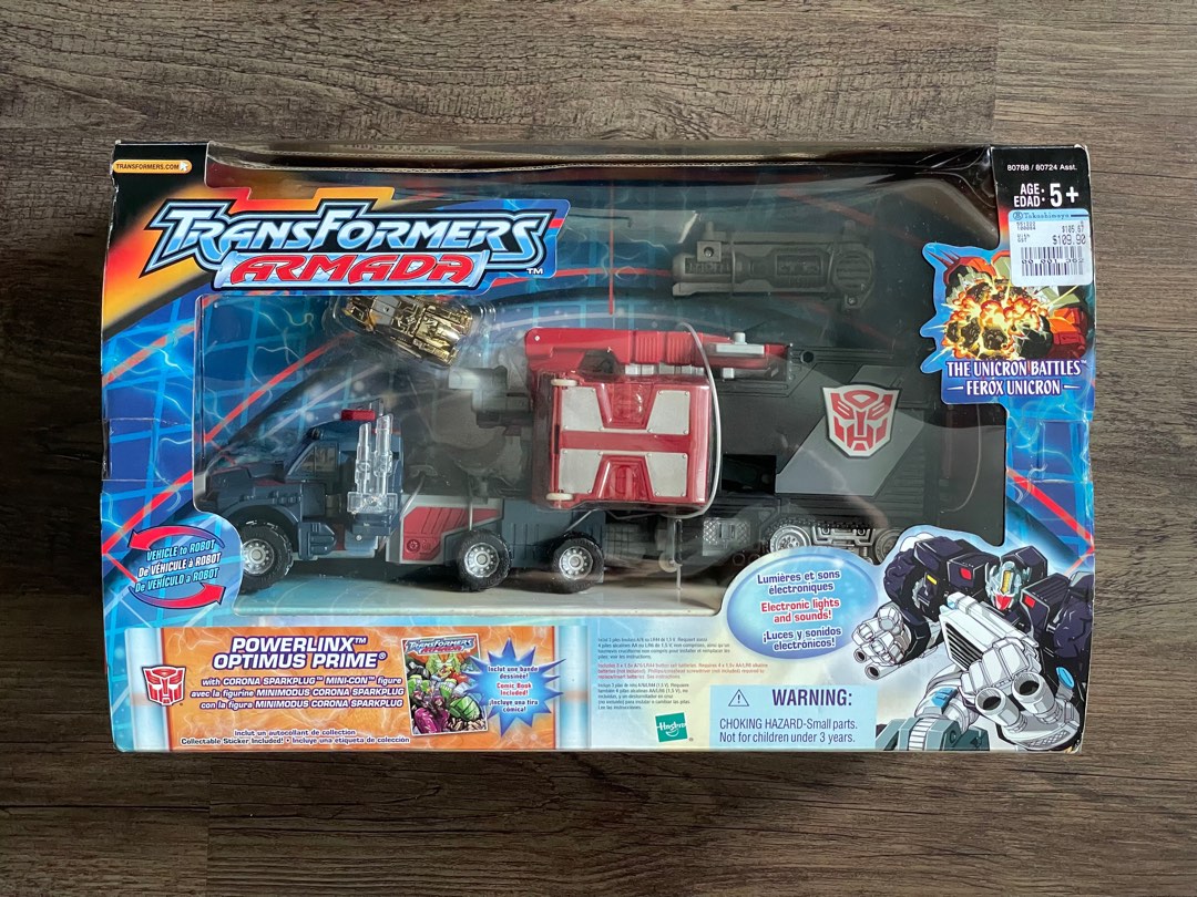 Transformers armada powerlinx Optimus prime unicorn battles corona
