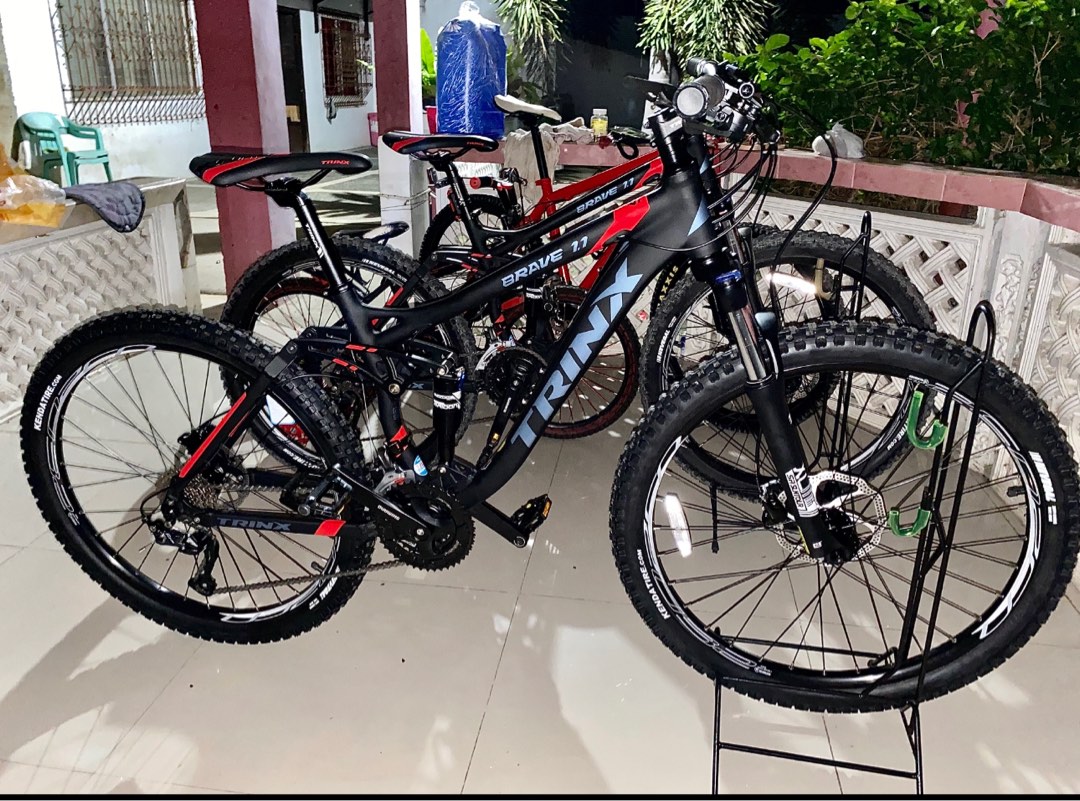 Trinx full suspension mountain bike clearance