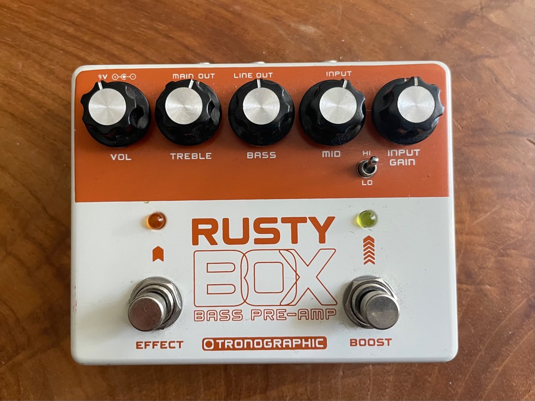 Tronographic Rusty Box Bass Preamp, 興趣及遊戲, 音樂、樂器& 配件