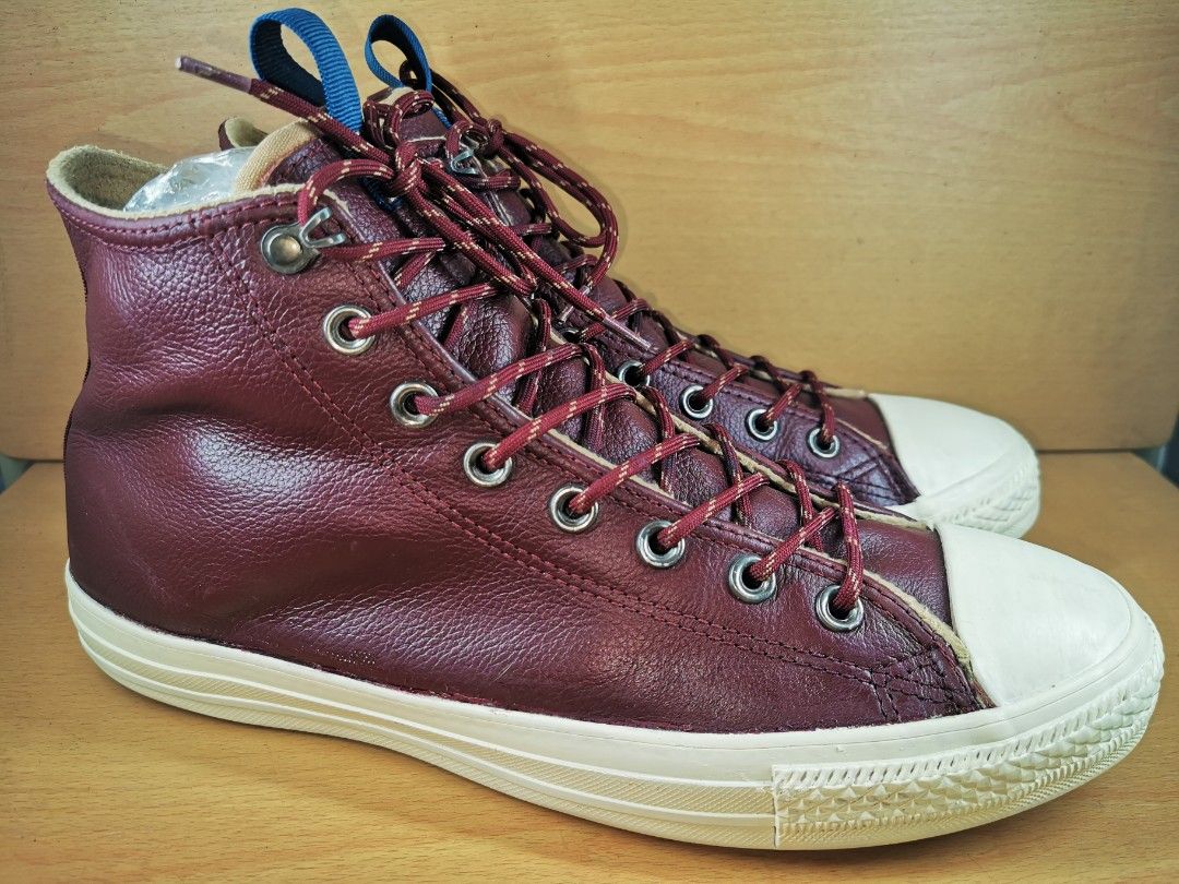 Converse all sales star leather maroon