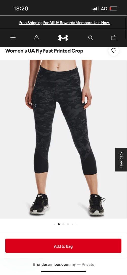 Under Armour Women's HeatGear Color Block Ankle Crop Leggings, Size XS,  Women's Fashion, Activewear on Carousell