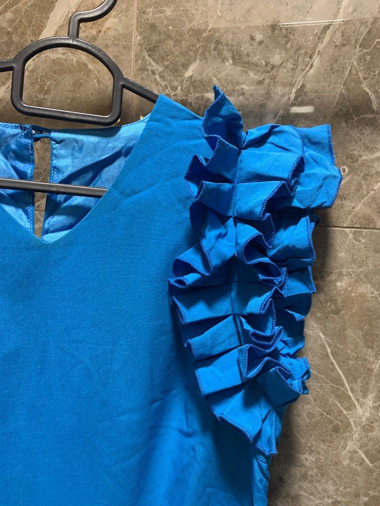 Casual navy sales dress with sleeves
