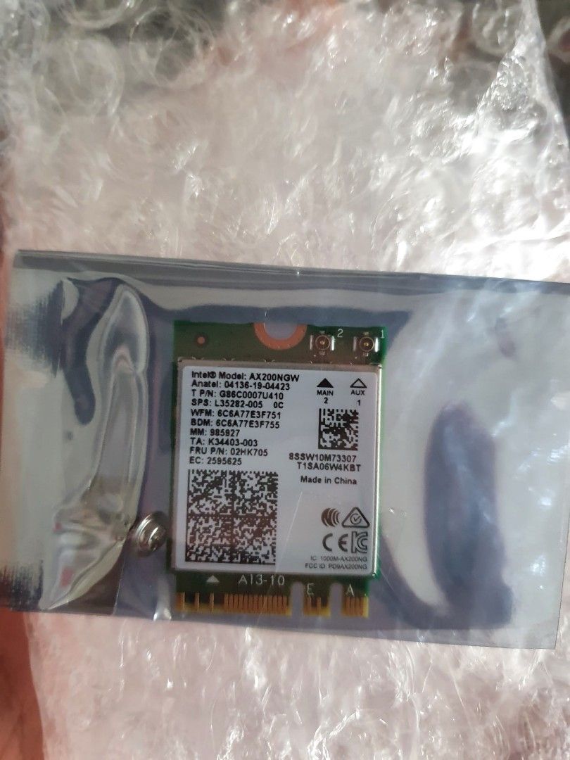 [Used] Intel AX200NGW M.2 2230 Card, Computers & Tech, Parts ...