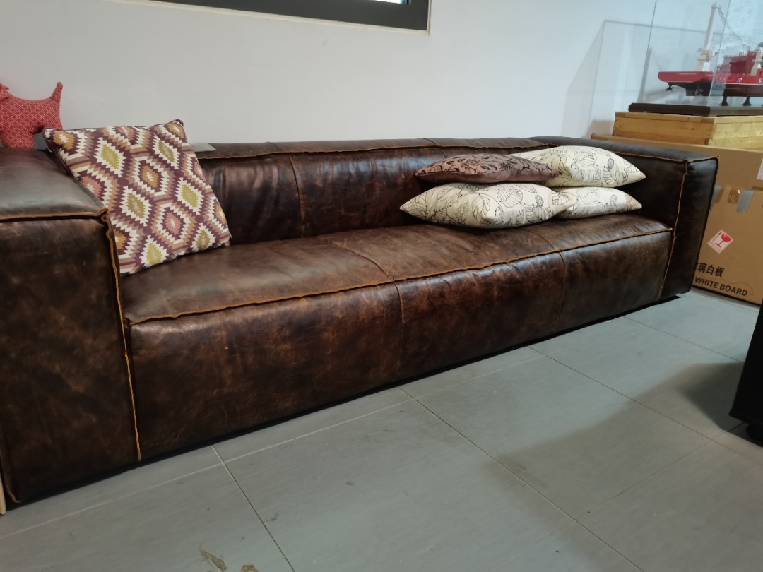 USED Leather Sofa for Sale, Furniture & Home Living, Furniture, Sofas