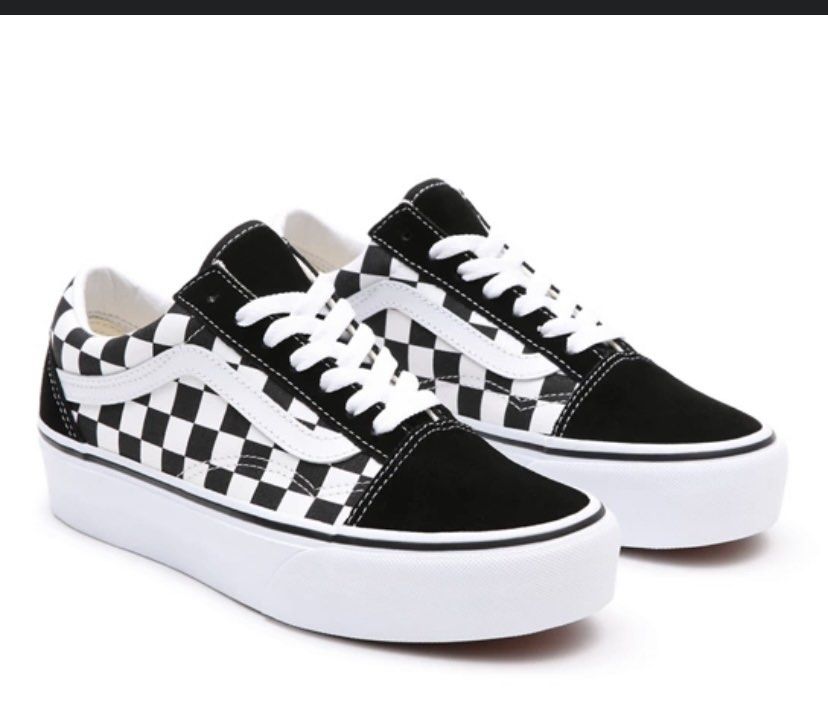 Checkerboard vans top platform