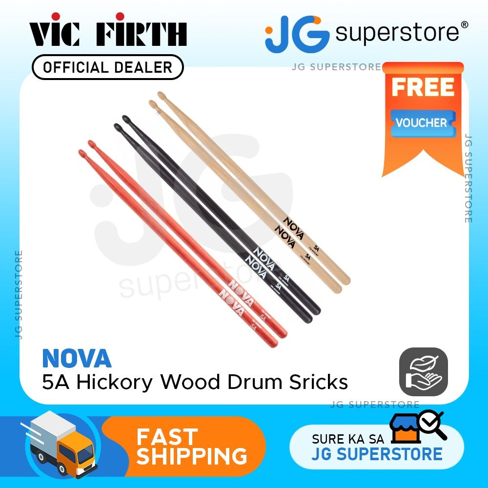 Nova Red Drum Sticks 5A