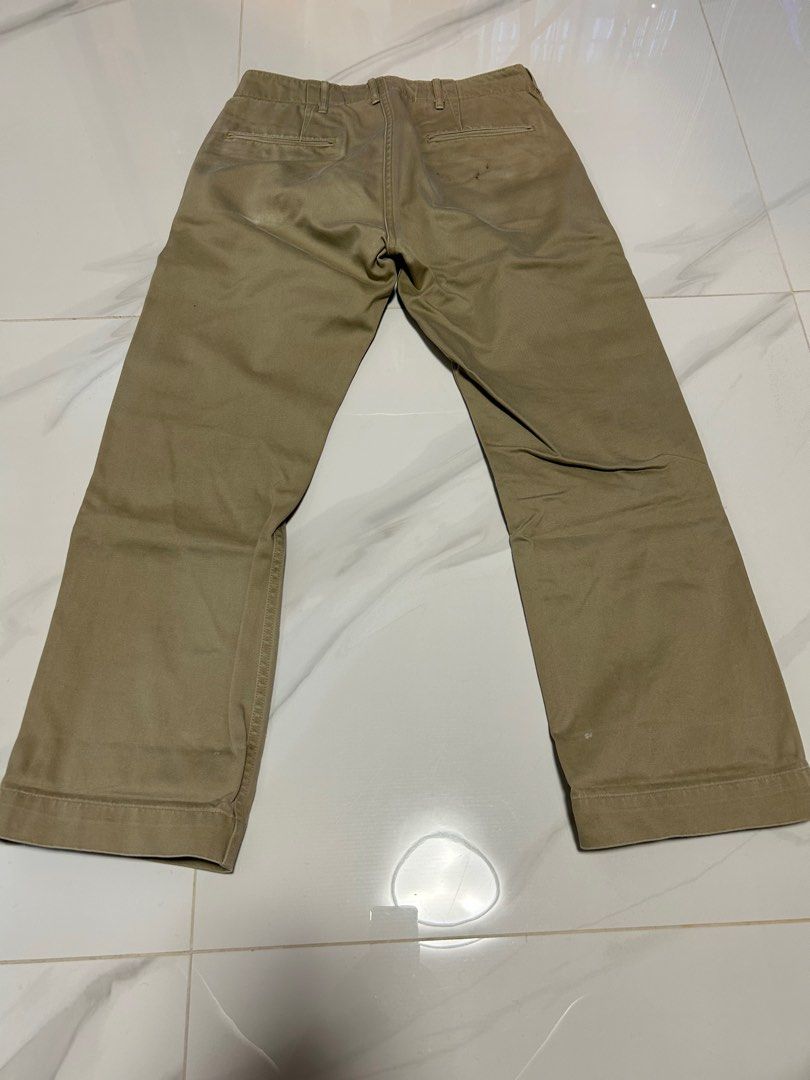 Vintage Buzz Rickson Chino Pants W28, 男裝, 褲＆半截裙, Chino褲
