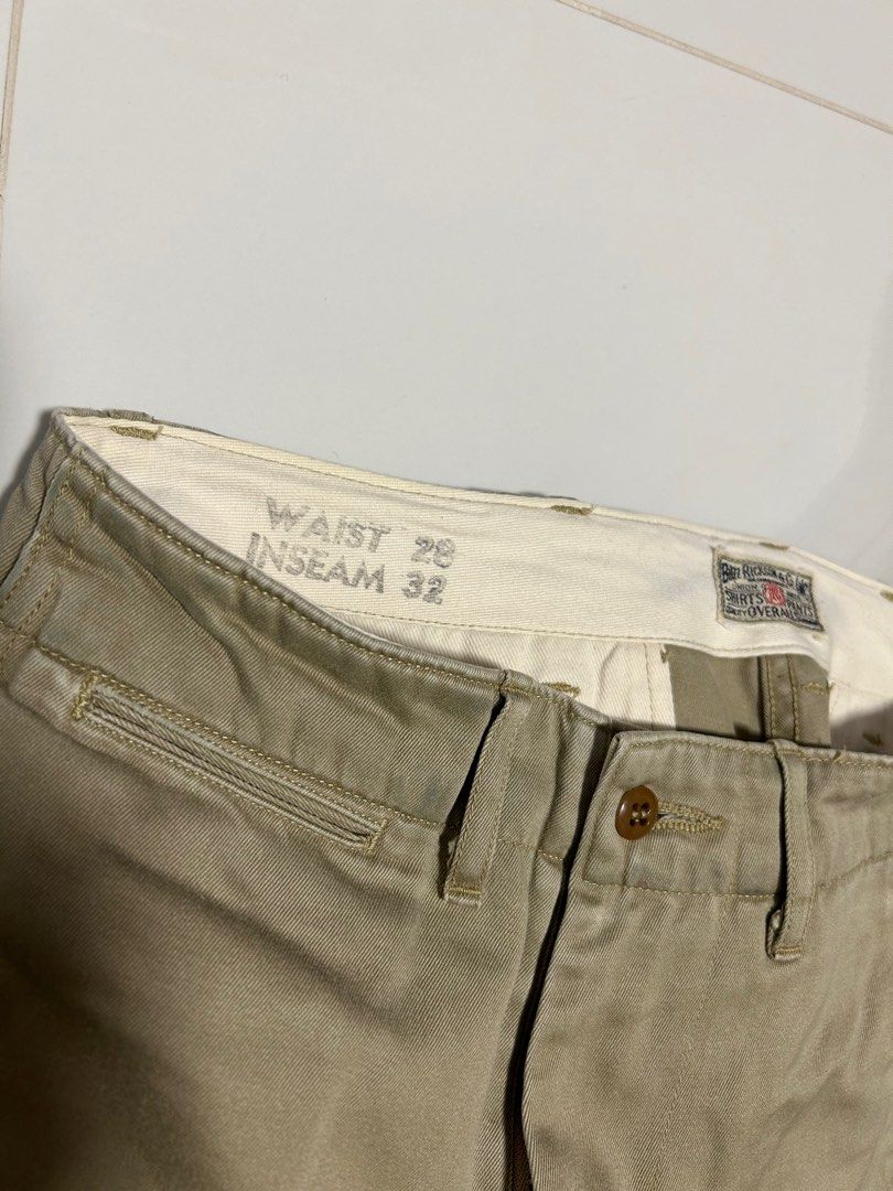 Vintage Buzz Rickson Chino Pants W28, 男裝, 褲＆半截裙, Chino褲