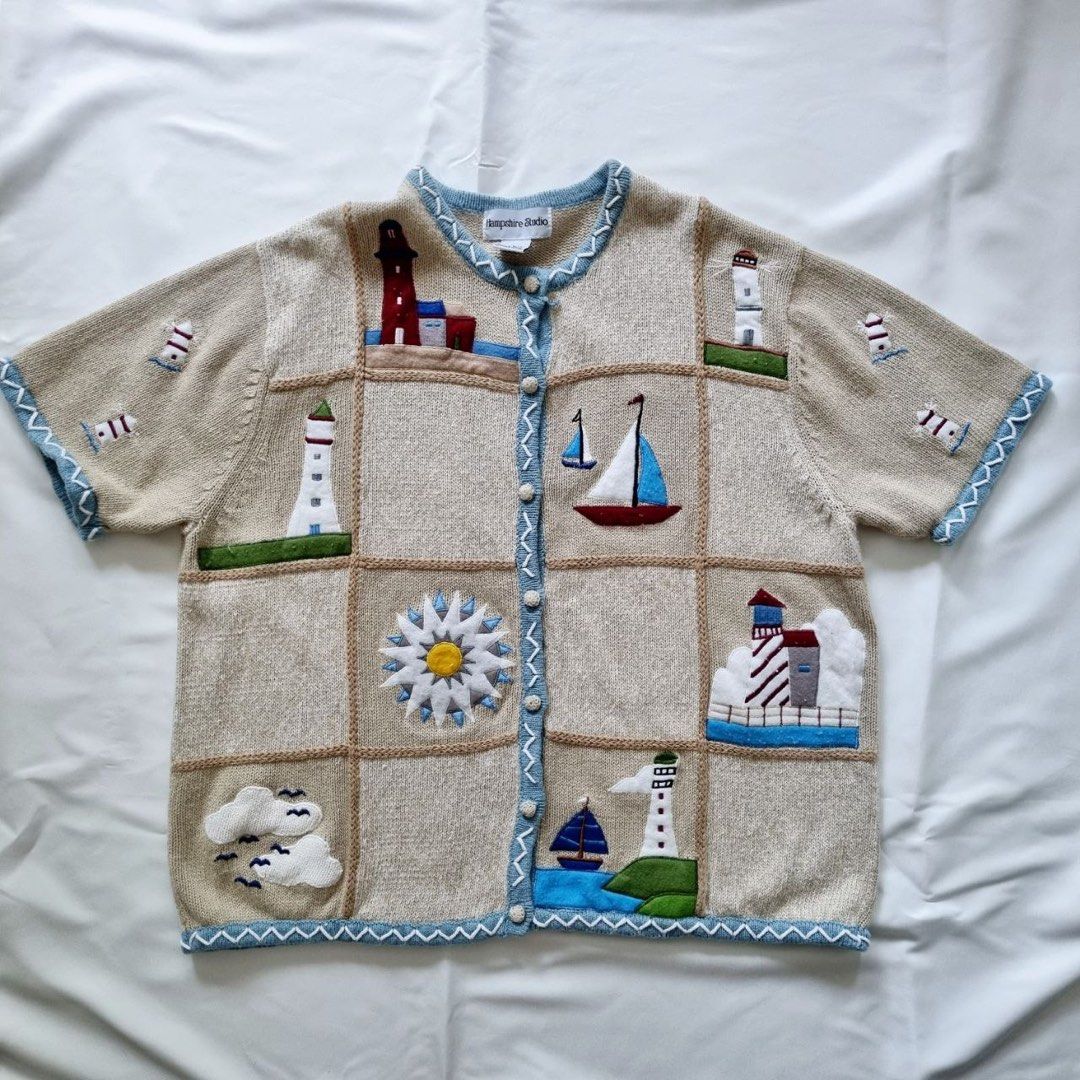 Lighthouse sweater cardigan new arrivals