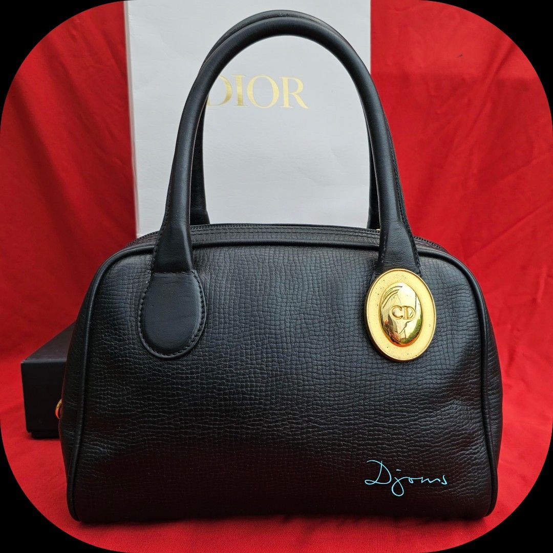 Dior Vintage Trotter Boston Bowler 30 Bag