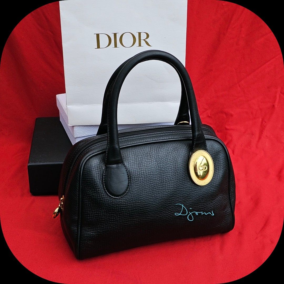 Dior Vintage Trotter Boston Bowler 30 Bag