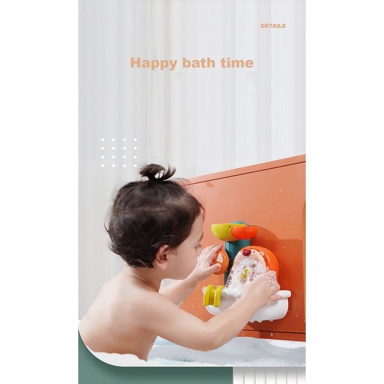 Wall Mounted Bubble Bath Toy Set For