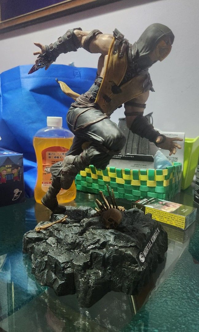 Warner Bros. Mortal Kombat X Scorpion Pure Arts 11'' pvc statue, Hobbies & Toys, Toys