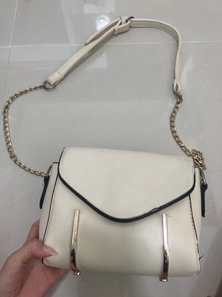 White evening bag