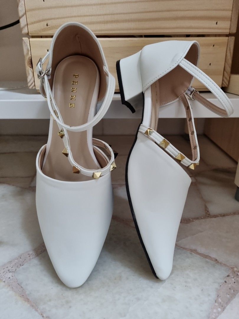 White Flat Heels