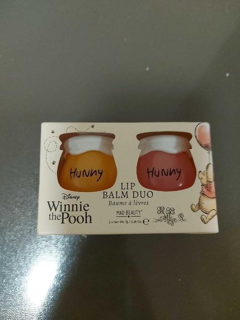 Winnie the Pooh Lip Balm Duo, 美容＆化妝品, 健康及美容 口腔護理 Carousell