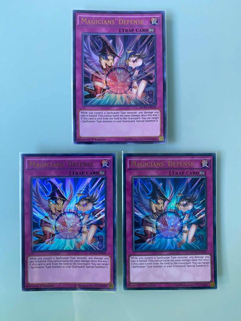Yugioh Magicians' Defense - MVP1-EN028 - Ultra Rare - 1st Edition, Hobbies  & Toys, Toys & Games on Carousell