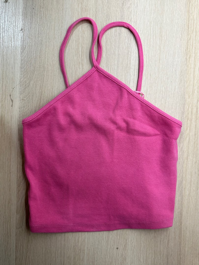 ZARA Pink halter top on Carousell
