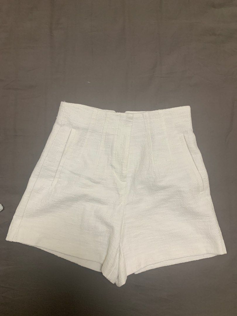 Zara white shorts
